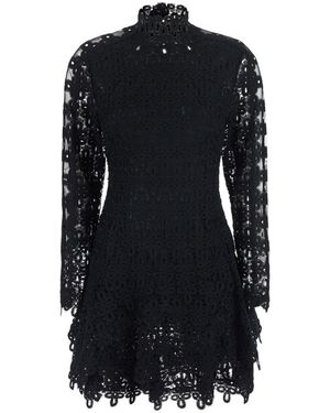 Jonathan Simkhai Mini Dress With Lace Details Polyester - Black