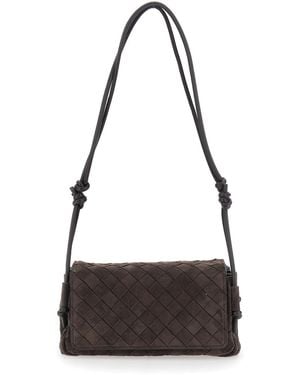 Bottega Veneta Notturno Flap Pouch - Black