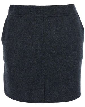 Semicouture Gonna 'Ilaria' Con Tasche Laterali - Blu
