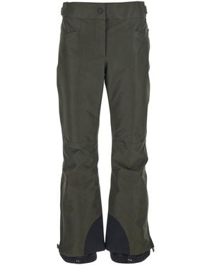 Moncler Trousers With Elastic Drawstring Hem And Logo Patch On The Sleeve - Grey