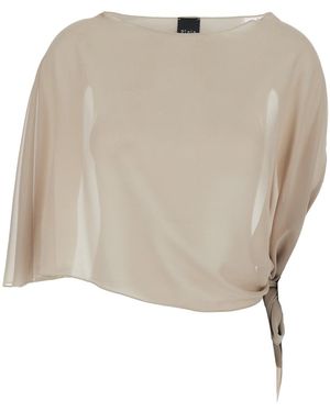 Le Plain Stola Con Nodo Sul Fianco - Neutro