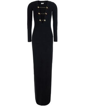 Elisabetta Franchi Dress Long Knitted - Black