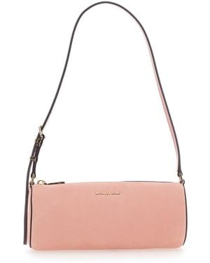 MICHAEL Michael Kors 'Izzy' Shoulder Bag With Logo Lettering On T - Pink