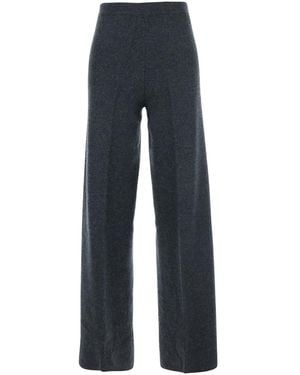 Semicouture Pants With Back Pocket - Blue