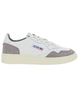 Autry 'Medalist' Low Top Sneakers With Logo Patch On The Tongue I - White