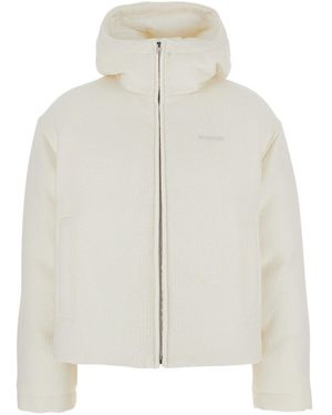 Gucci Wool-Blend Bomber Jacke - White