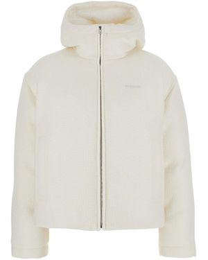 Gucci Wool-Blend Bomber Jacke - White