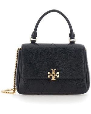 Tory Burch Charlie Bag With Leather Chain For - Black