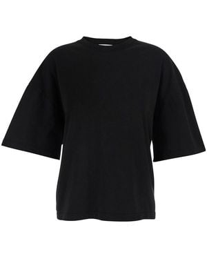 Agolde 'Ellery Tee' T-Shirt With Round Neck And Short Sleeves In - Black