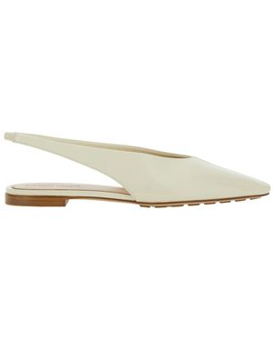 Bottega Veneta Ballerine Slingback 'Sofia' Con Retro Elasticizzato In - Bianco