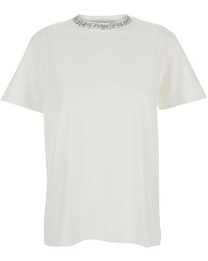 Golden Goose Crystal-Detail T-Shirt - White