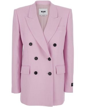 MSGM Blazer Viscose - Pink