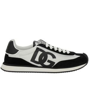 Dolce & Gabbana Sneakers With Logo - Black