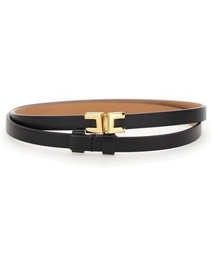 ベルト ELISABETTA FRANCHI Woman Belt Black CT14S 110 Elegant Women's Belts from Elisabetta Franchi - discover them