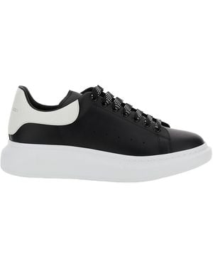 McQueen Larry Leather Sneakers - Black
