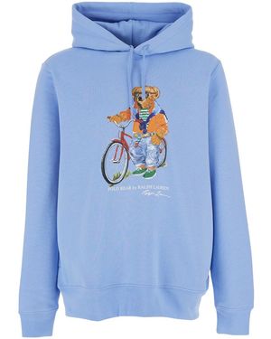 Polo Ralph Lauren Hoodie Cotton - Blue