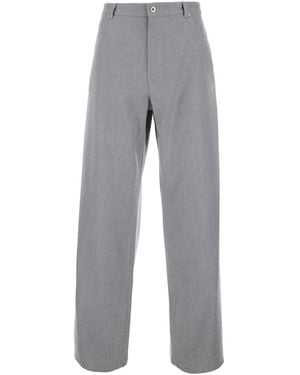 Bottega Veneta Trousers With Front Closure - Grey