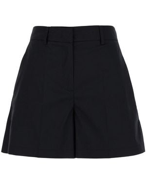 Le Plain Shorts With Belt Loops - Black