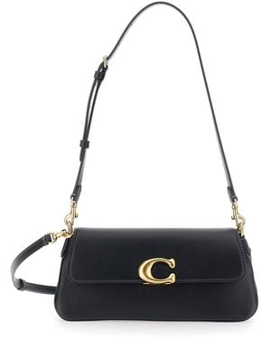 COACH Shoulder Bag 'Jet' With Metallic Details - Black
