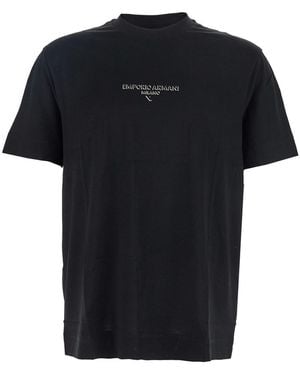 Emporio Armani Girocollo Logo Centrale - Black