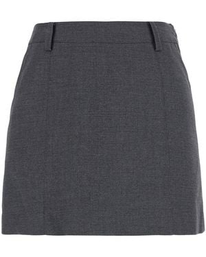 DUNST Mini Skirt With Details And Tech Fabric, Color - Gray