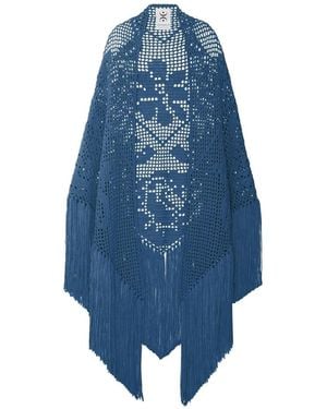 Chiara Is Peony Dress With Merino, And - Blue