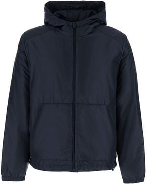 Aspesi Jacket With Front Closure And Pockets - Blue