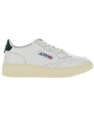 Autry Sneaker Basse 'Medalist' Con Talloncino A Contrasto Nero - Bianco