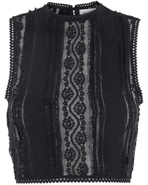 Charo Ruiz Asteria' Top With Embroidery Details - Black