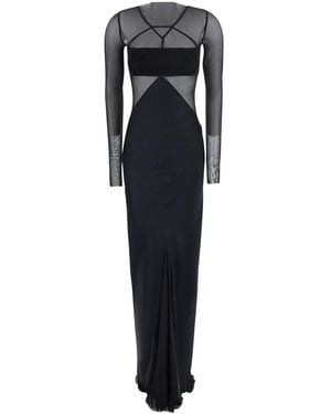 Rick Owens Combo Gown Tech Fabric Acetate - Black