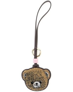 Ganni Portachiavi 'Teddy Bear' - Metallizzato
