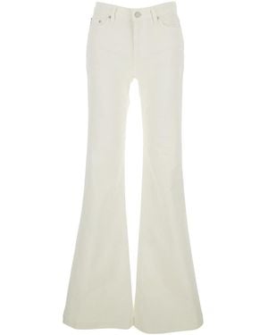 AG Jeans Jeans Flared Cotton - White