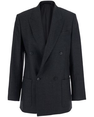 Grifoni Double Breasted Blazer - Black