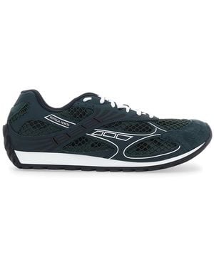 Bottega Veneta 'Orbit' Trainer With Logo Lettering Detail - Blue