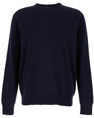 Le Plain Crewneck Long Sleeve Jumper - Blue
