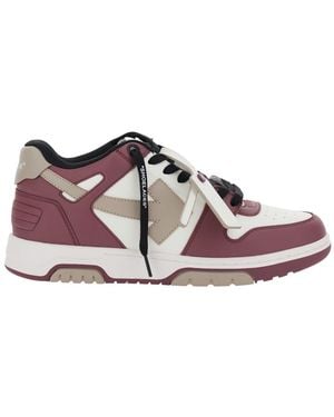 Off-White c/o Virgil Abloh 'Out Of Office' Low Top Sneakers With Arrow Motif A - Purple