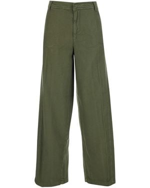 ..,merci Cotton Five-Pocket Jeans - Green