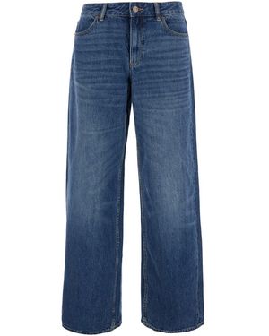 Tory Burch Wide Leg Denim Jeans - Blue