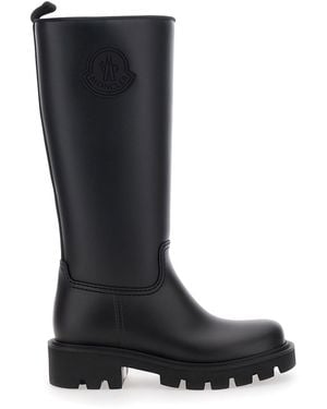 Moncler Stivali 'Kickstream' Con Tacco Largo Basso E Patch Logo Tono S - Nero