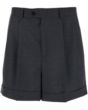 Celine Shorts 'School Boy' Con Passanti Per Cinture E Pence - Grigio