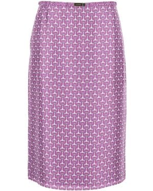Gucci Skirt Silk - Purple