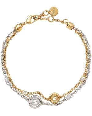 Fendi Bracelet 'Ever Round Stud' - Metallic
