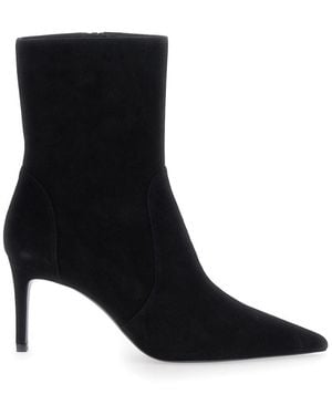 Stuart Weitzman Power Zip 75 Ankle Boots - Black