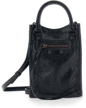 Balenciaga 'Le City' Shoulder Bag With Adjustable And Removable - Black