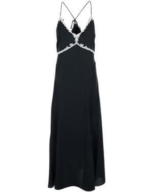 Pinko Dress Albino Fluid Twill - Black