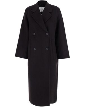 IVY & OAK Clara Coat With Collar And Front Closure - Black