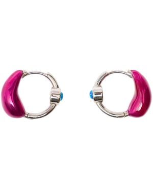 Panconesi Lava Hoops Rings - Pink