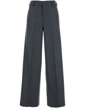 PT Torino 'Lorenza' Trousers With Front Pences - Blue