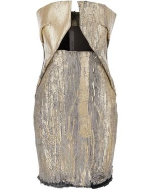 Rick Owens Prong Mini Dress - Metallic