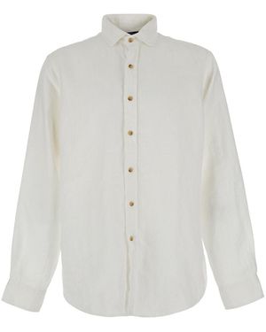 Polo Ralph Lauren Shirt With Classic Collar And Pony Embroidery - White